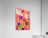 Rectangles In Rusted Red Acrylic Print