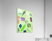 Rectangles In Pale Green Acrylic Print
