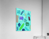 Rectangles In Turquoise Acrylic Print