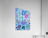 Circle Overload In Blue Acrylic Print