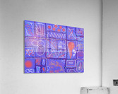 Divide &  Conquer Blue Purple Acrylic Print