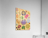 Circle Overload In Gold Acrylic Print