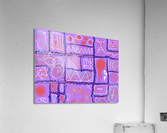 Divide  Conquer Light Violet Acrylic Print