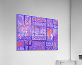 Divide  Conquer Violet Acrylic Print