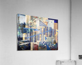 Blue Collage Acrylic Print
