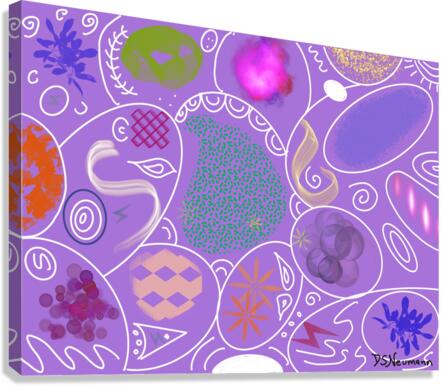 Extravaganza In Violet Canvas Print