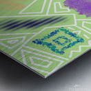 Rectangles In Pale Green Metal print