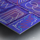 Divide &  Conquer Blue Purple Metal print