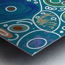 Circle Overload In Forest Green Metal print