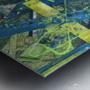 Lime  Blue Medley Metal print