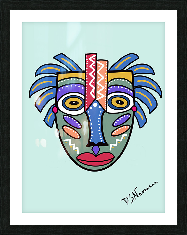 Tribal Mask 13 Picture Frame print