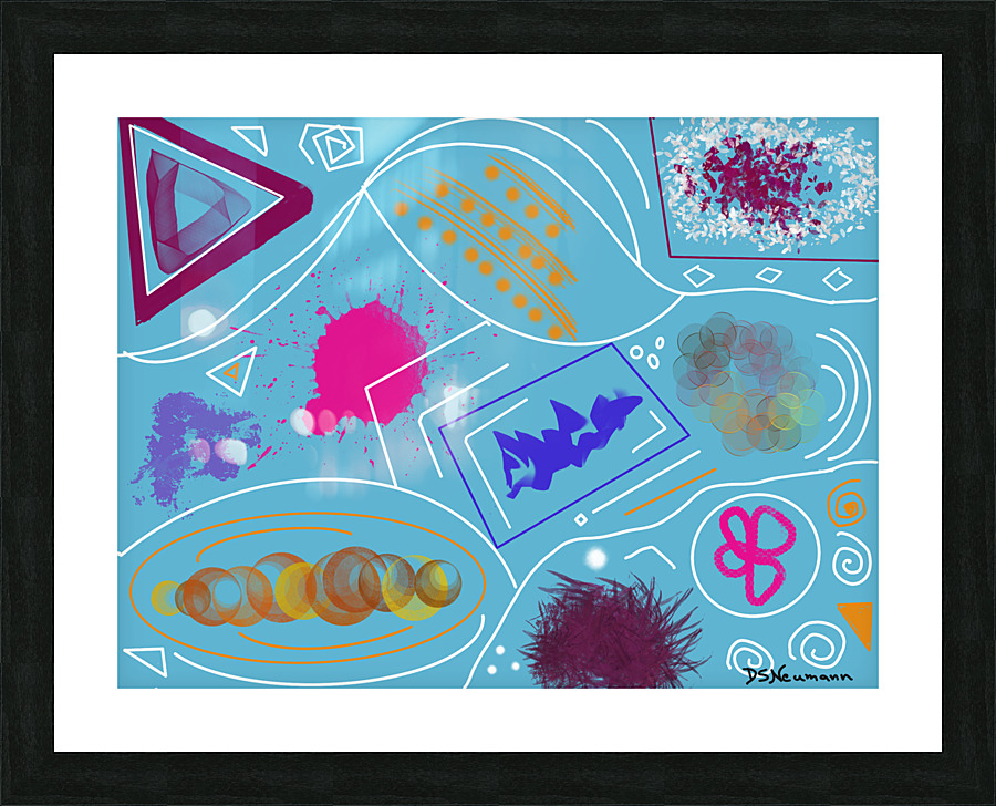 Weird shapes Picture Frame print