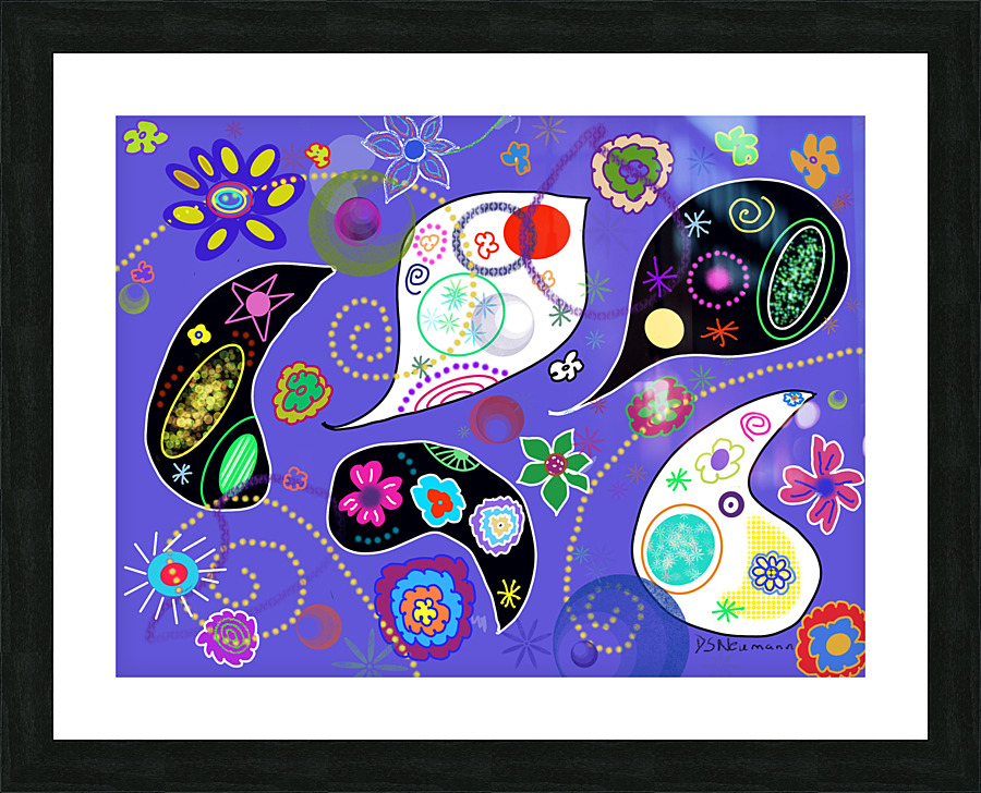 Paisley Picture Frame print