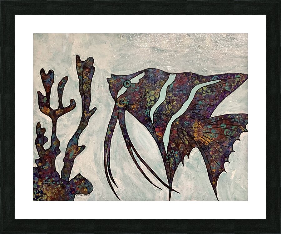Angel Fish Picture Frame print