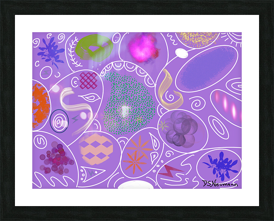 Extravaganza In Violet Picture Frame print