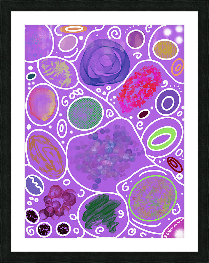 Circle Overload In Violet Picture Frame print