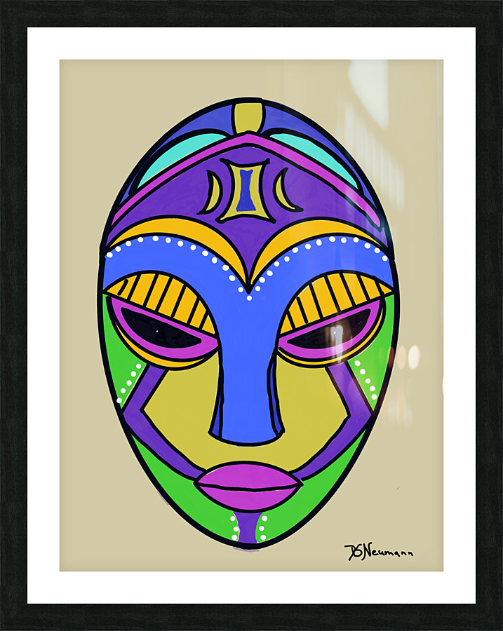 Tribal Mask  Picture Frame print