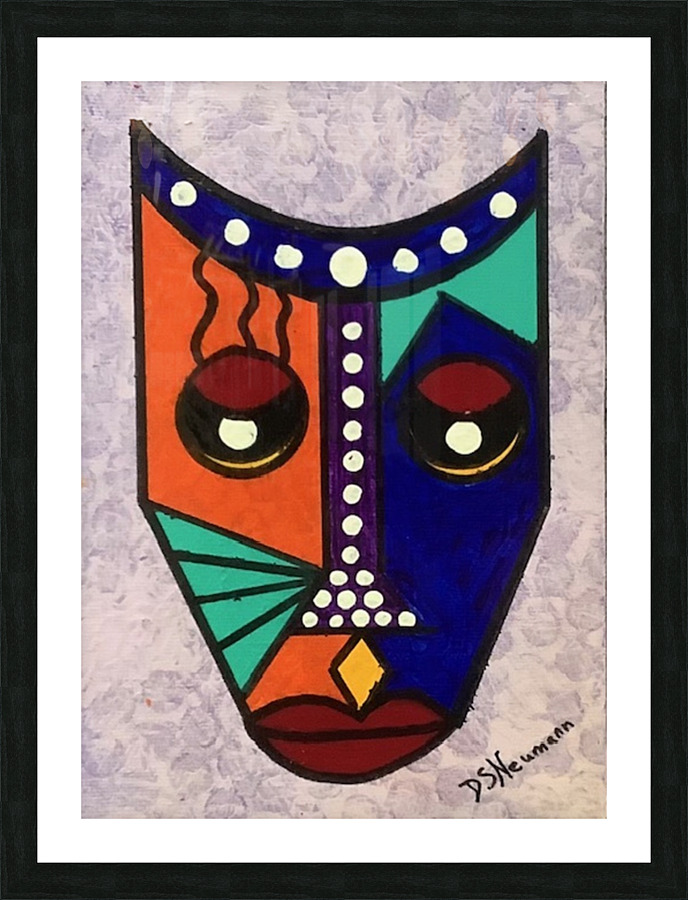 Primitive Mask  7 Picture Frame print
