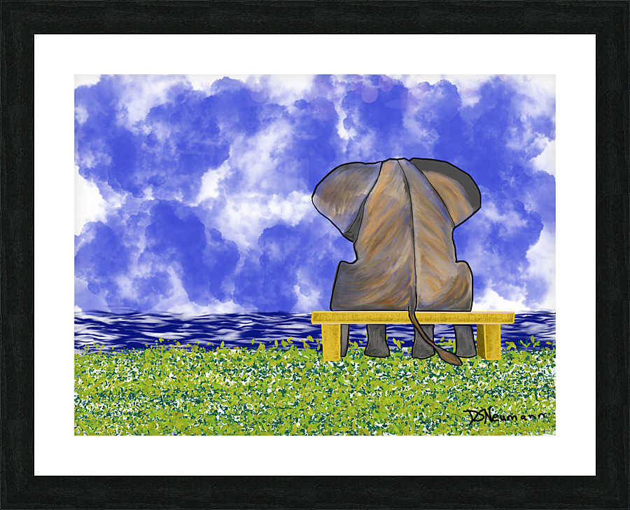 Enjoying The View Picture Frame print
