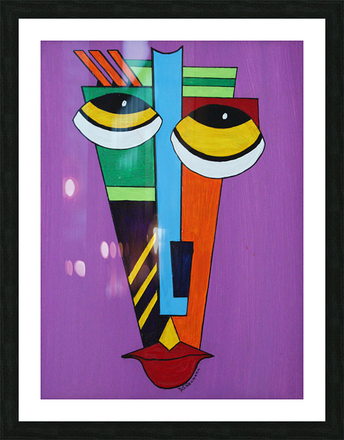 Primitive Mask  4 Picture Frame print
