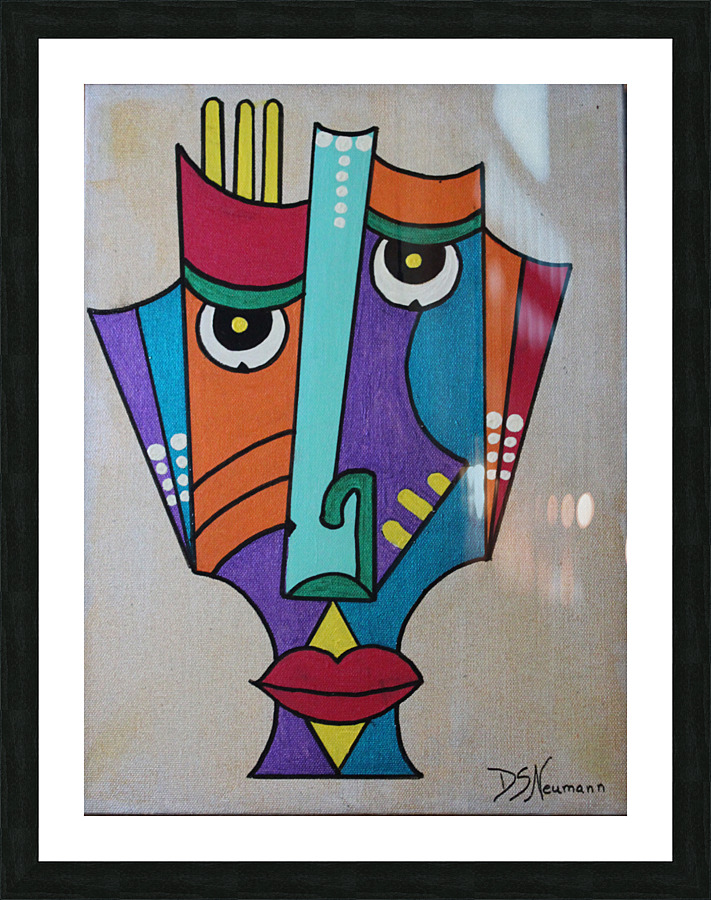 Tribal Mask Picture Frame print
