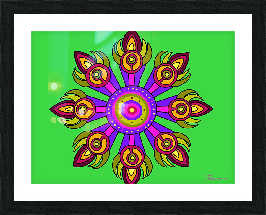 Kaleidoscope 5 Picture Frame print