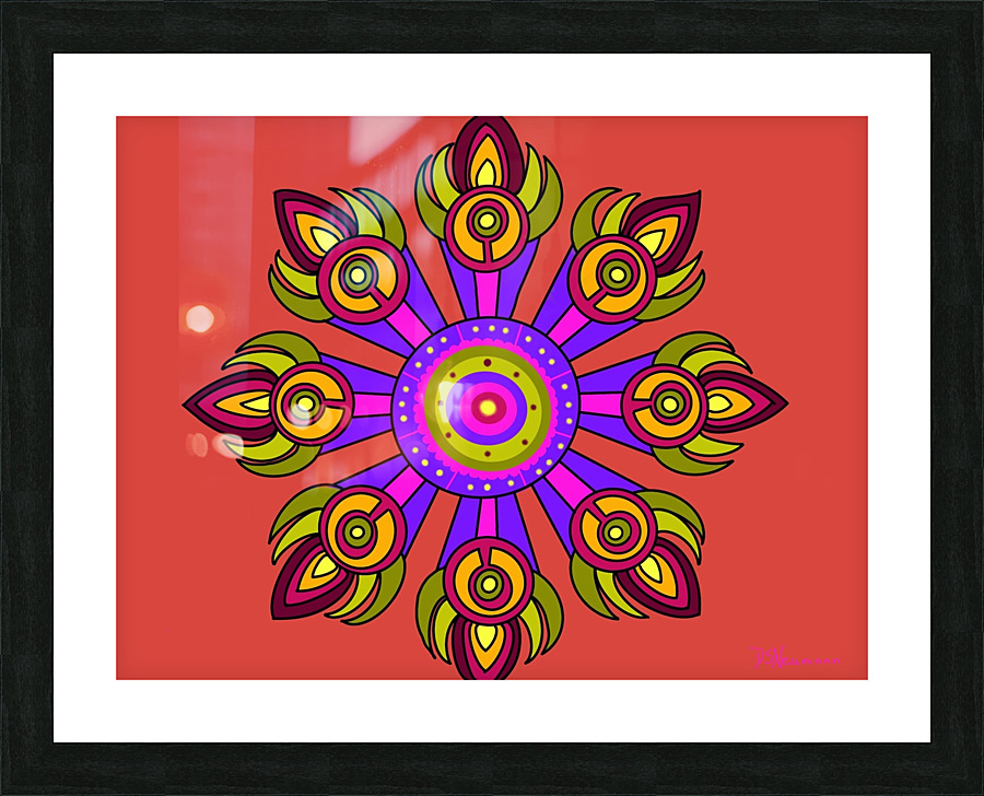 Kaleidoscope 7 Picture Frame print