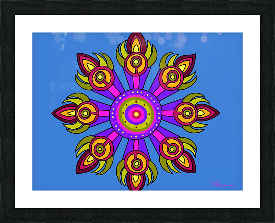 Kaleidoscope 1 Picture Frame print