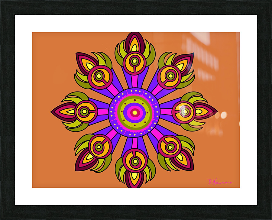 Kaleidoscope 8 Picture Frame print