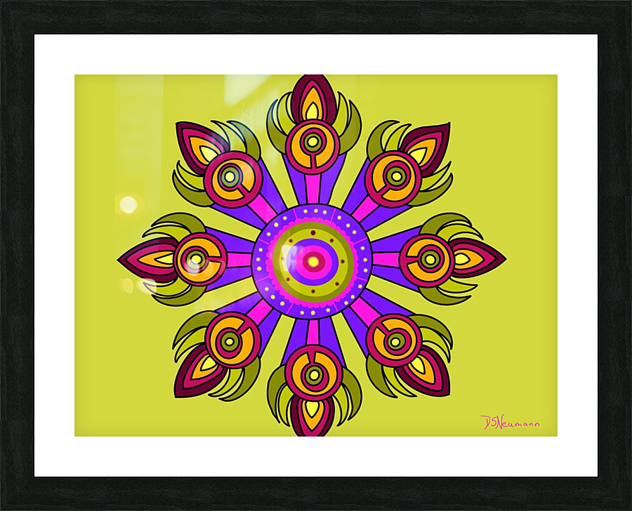 Kaleidoscope 4 Picture Frame print