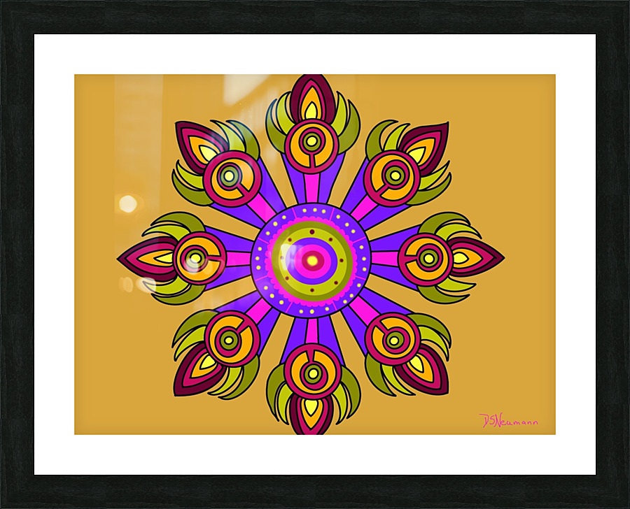 Kaleidoscope 3 Picture Frame print