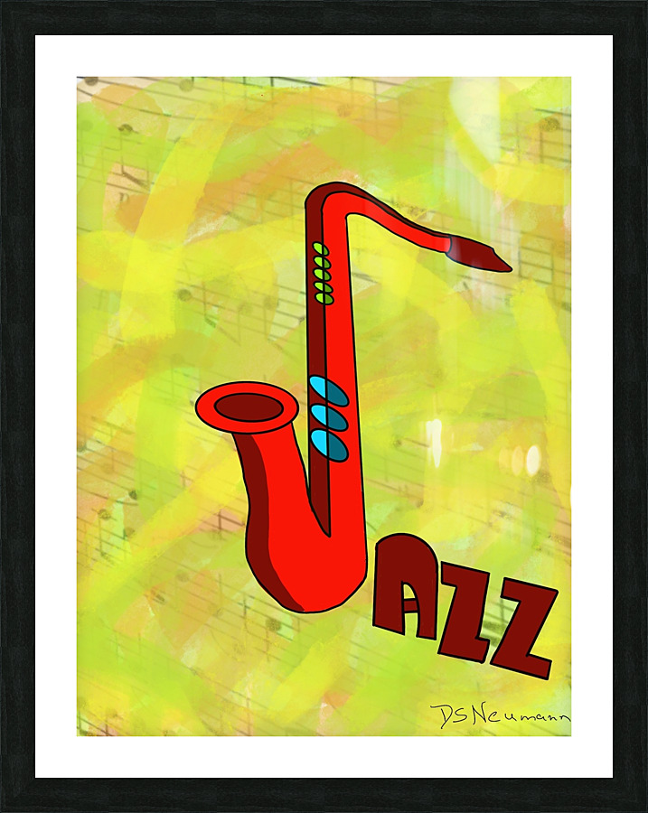 Jazz Picture Frame print