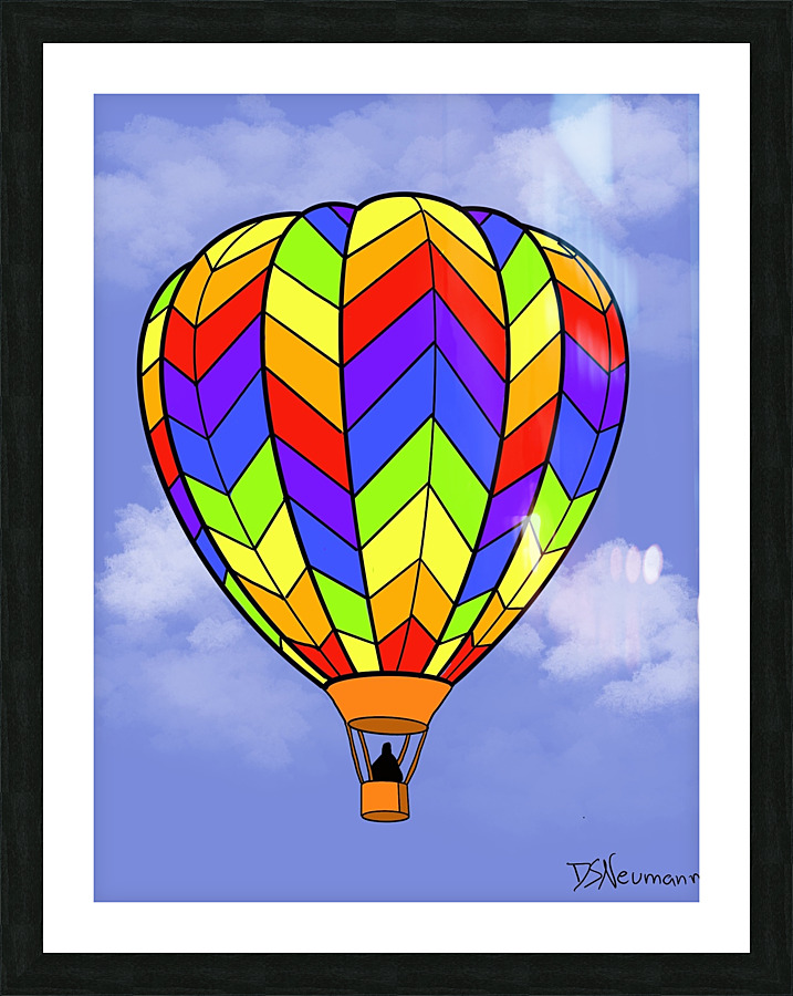Up Up  & Away Picture Frame print