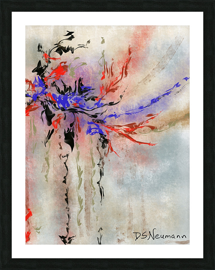 Flaming Star Picture Frame print