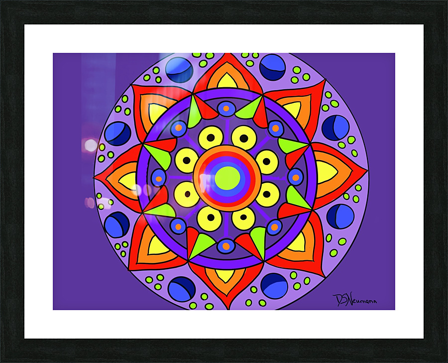 Kaleidoscope 2 Picture Frame print