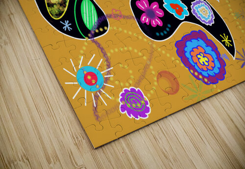 Paisley  Orange Dorothea Neumann puzzle