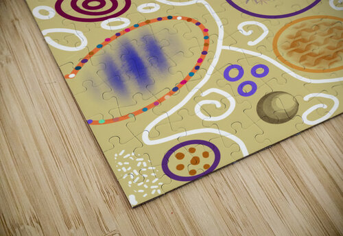 Abstract Circles In Ocre Dorothea Neumann puzzle