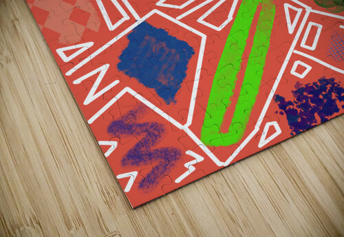 Rectangles In Rusted Red Dorothea Neumann puzzle