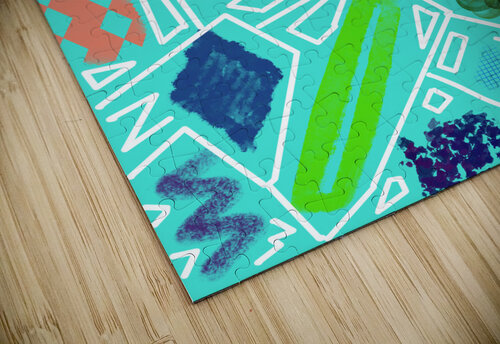 Rectangles In Turquoise Dorothea Neumann puzzle