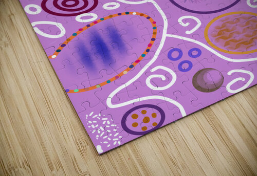 Abstract Circles In Violet Dorothea Neumann puzzle