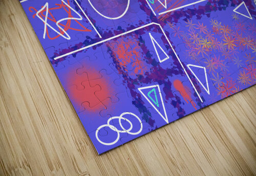 Divide &  Conquer Blue Purple Dorothea Neumann puzzle