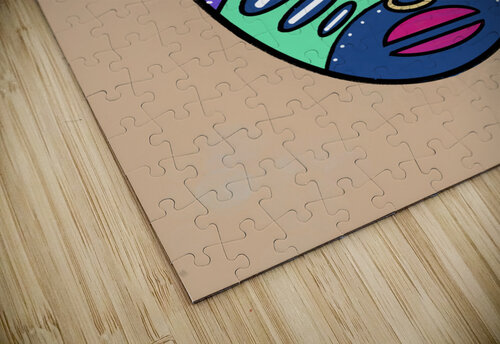 Simple Mask On Coffe Colored Background Dorothea Neumann puzzle