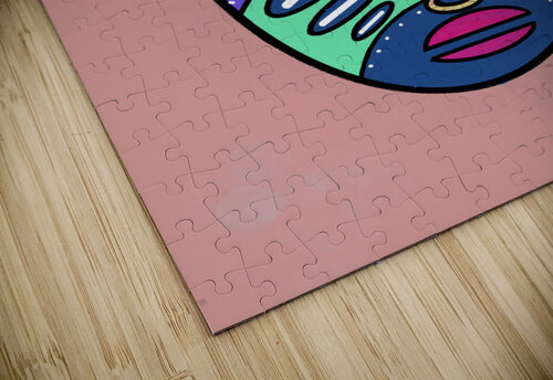 Simple Mask On Pale Rust Background Dorothea Neumann puzzle