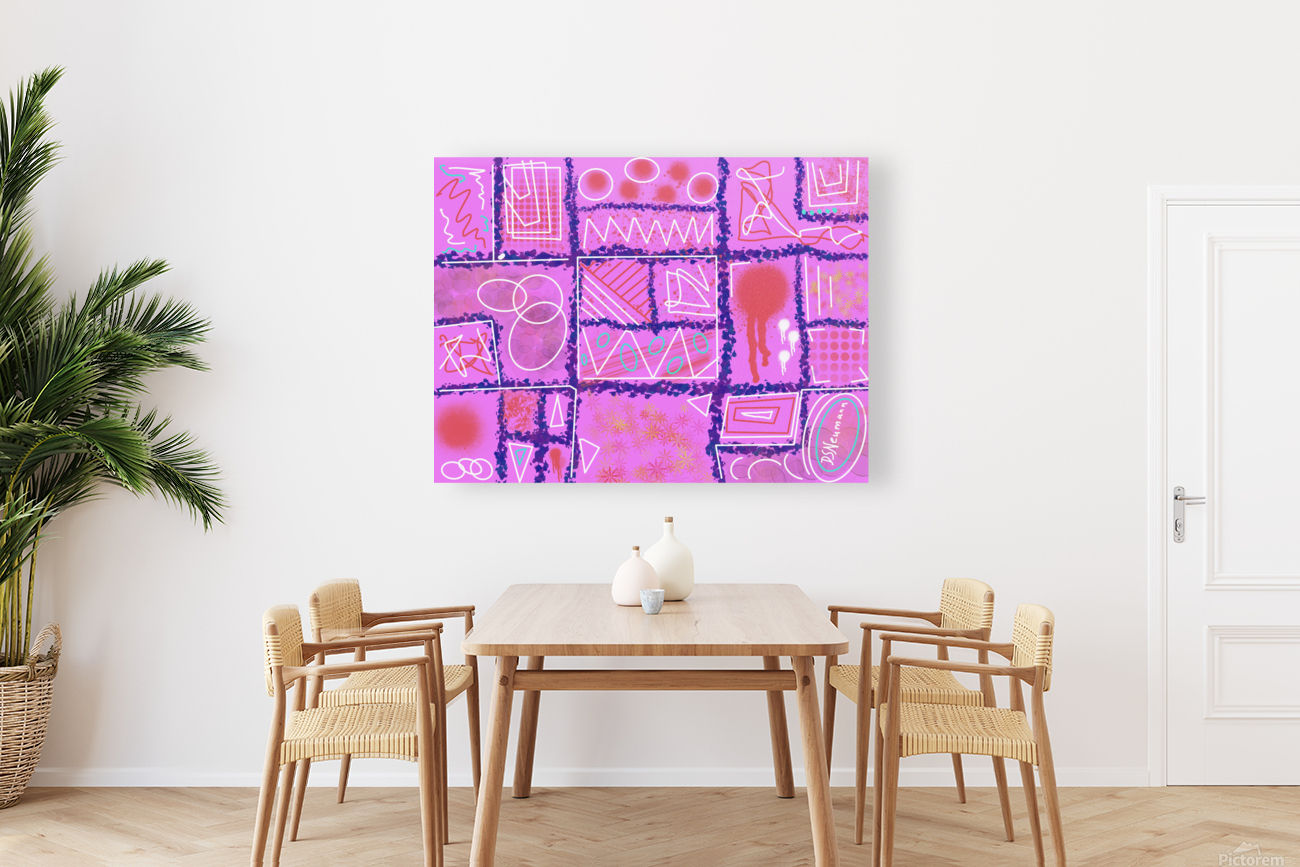 Divide  Conquer Pink Reproduction