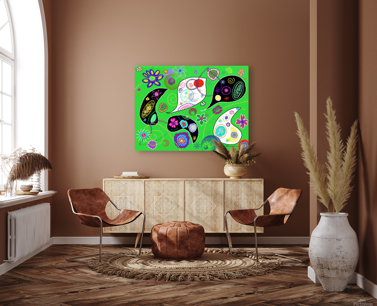 Paisley Lime Reproduction