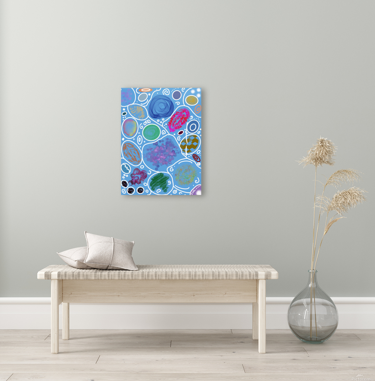 Circle Overload In Blue Reproduction