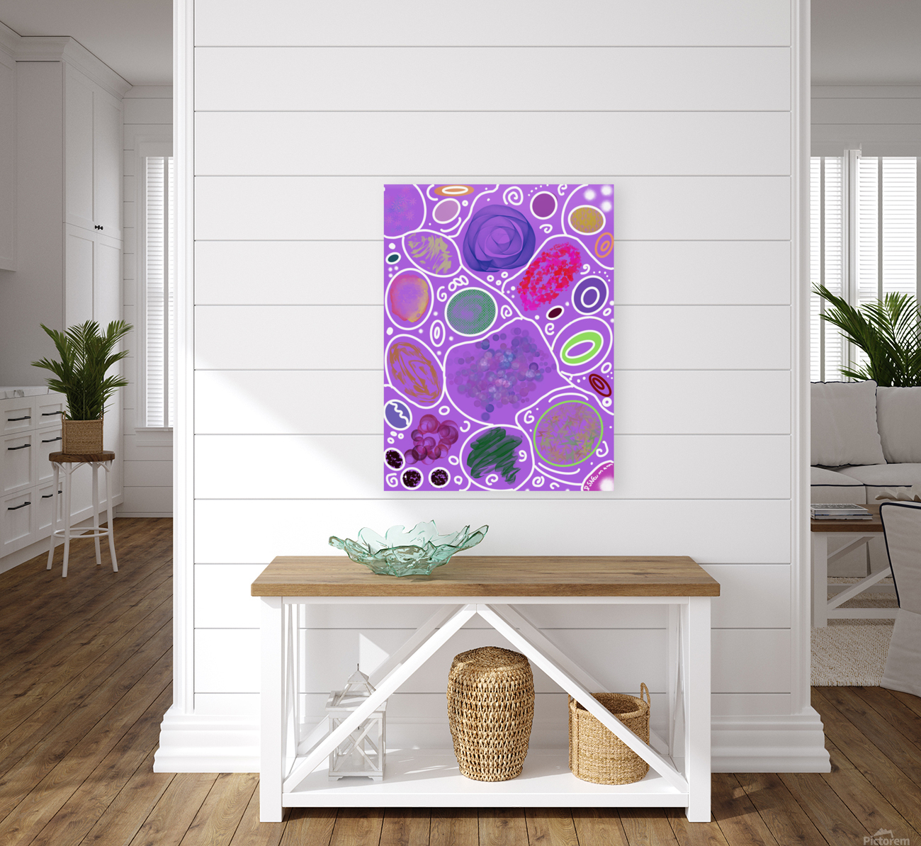 Circle Overload In Violet Reproduction