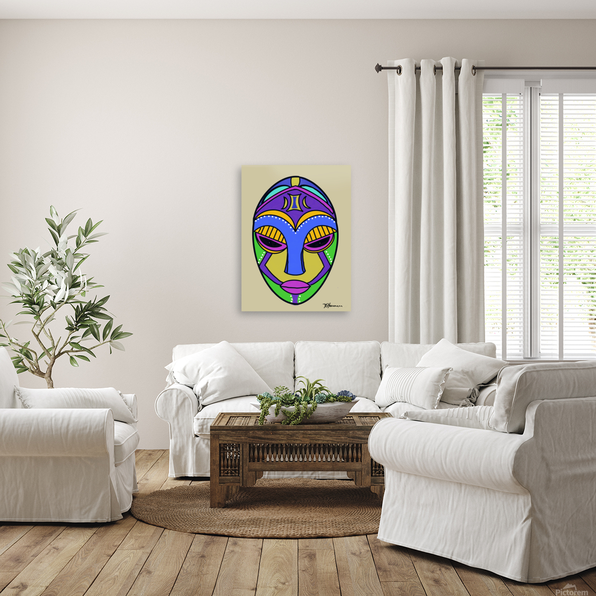 Tribal Mask  Reproduction