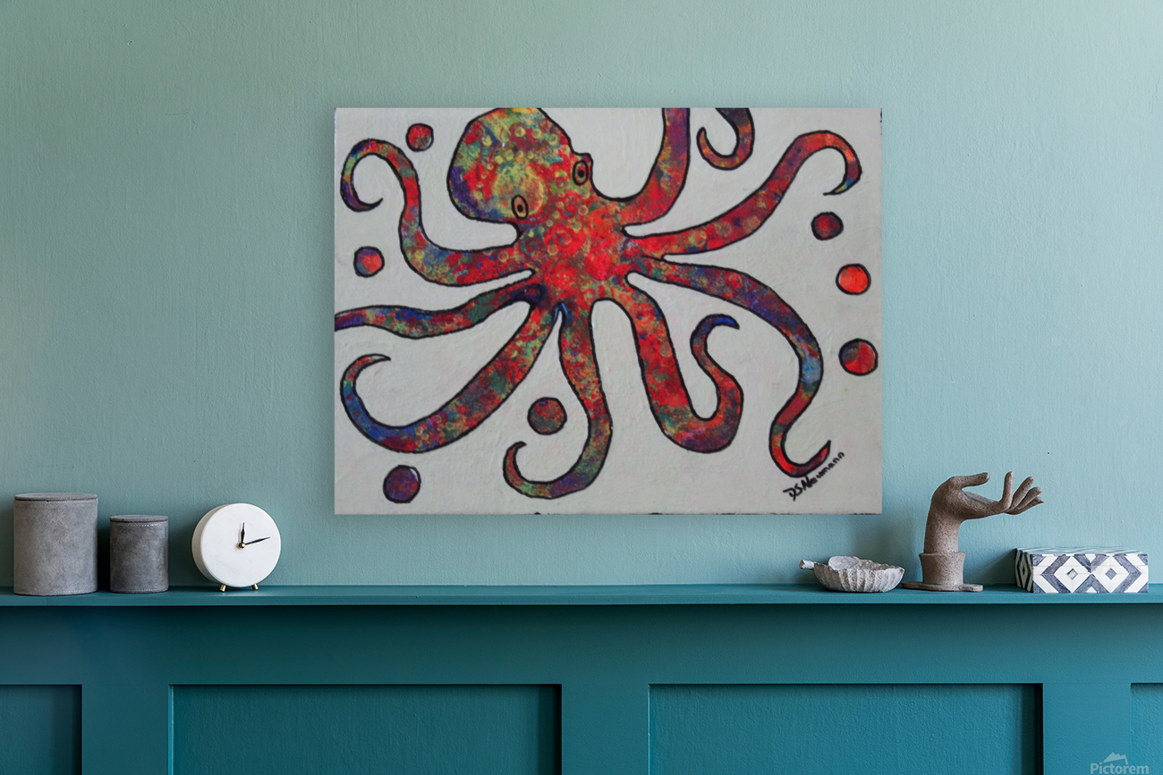 Whimsical Juggling Octopus  Reproduction