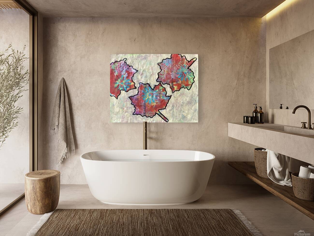 3 Maple Leaves Reproduction